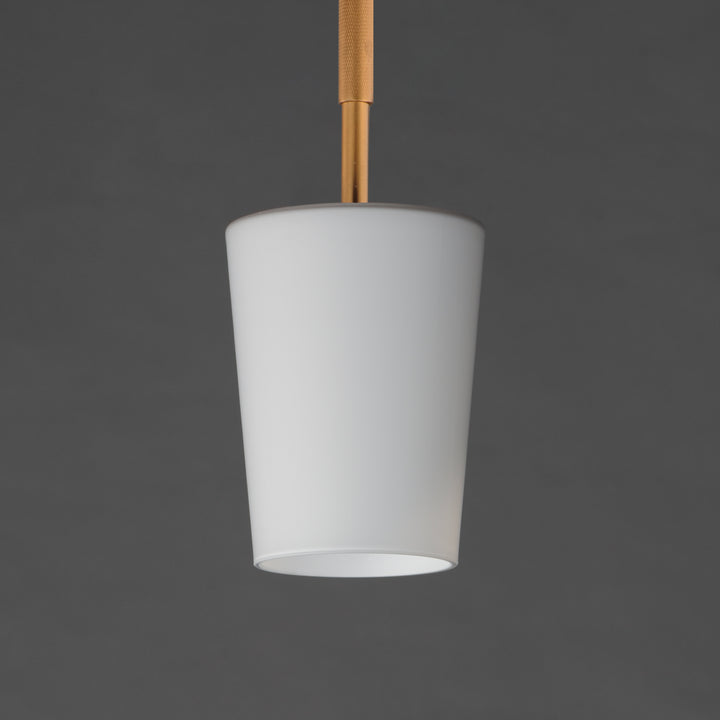 Durham 1-Light Pendant White / Natural Aged Brass alternate view