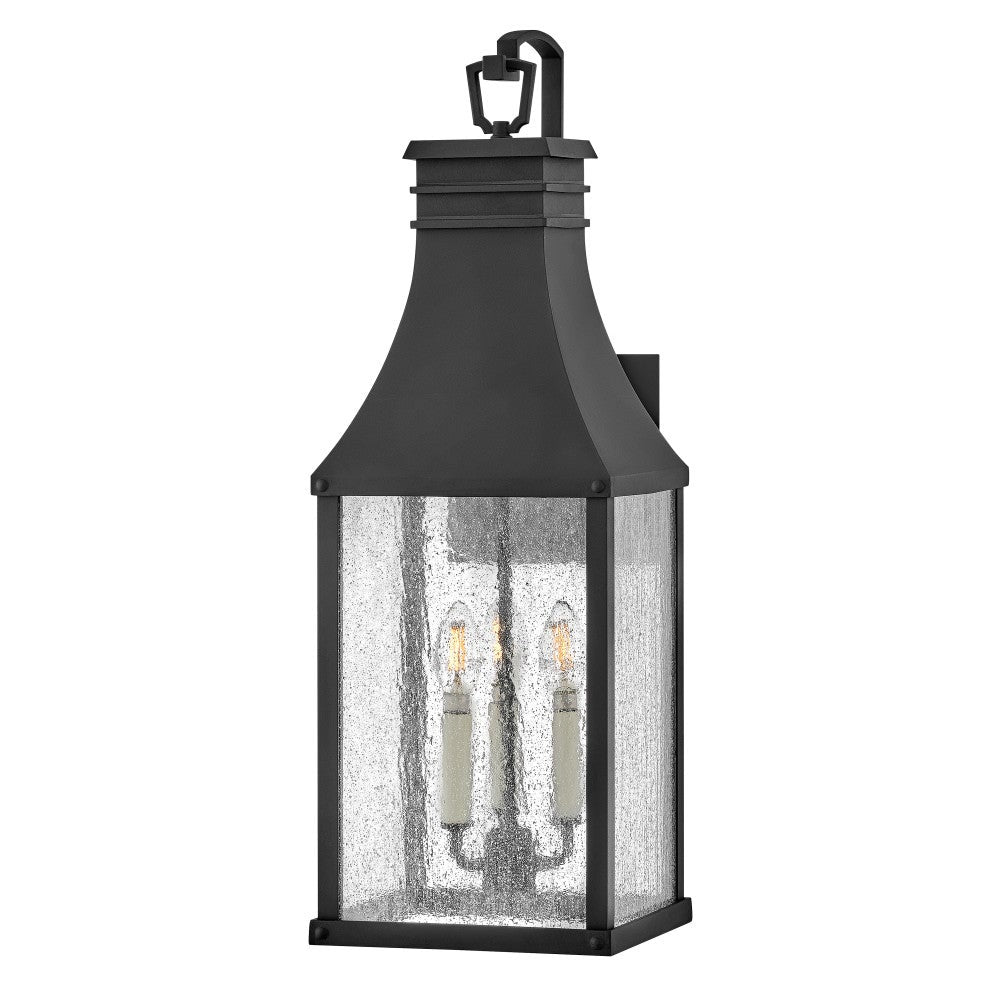 Beacon Hill Outdoor Wall Light in Museum Black by Hinkley