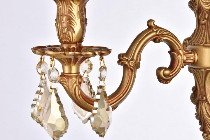 Monarch Crystal Wall Sconce by Elegant - view 15