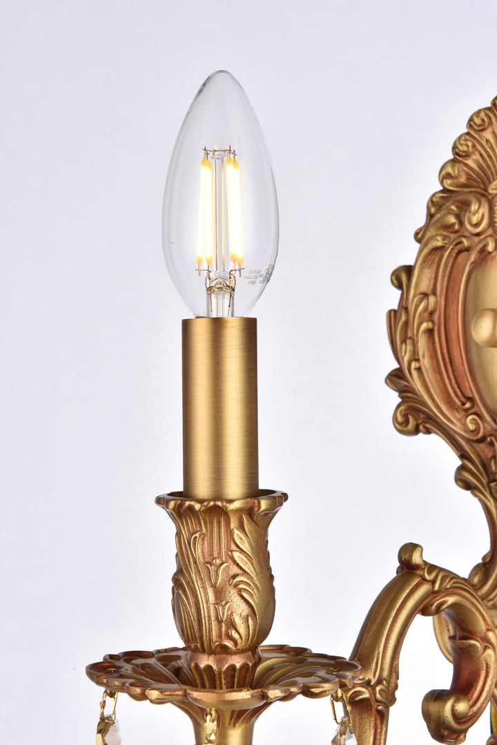 Monarch Crystal Wall Sconce by Elegant - view 16