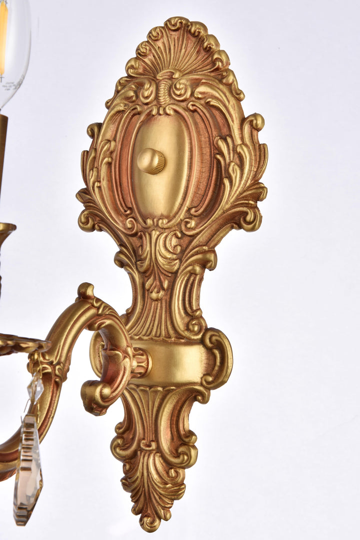 Monarch Crystal Wall Sconce by Elegant - view 17