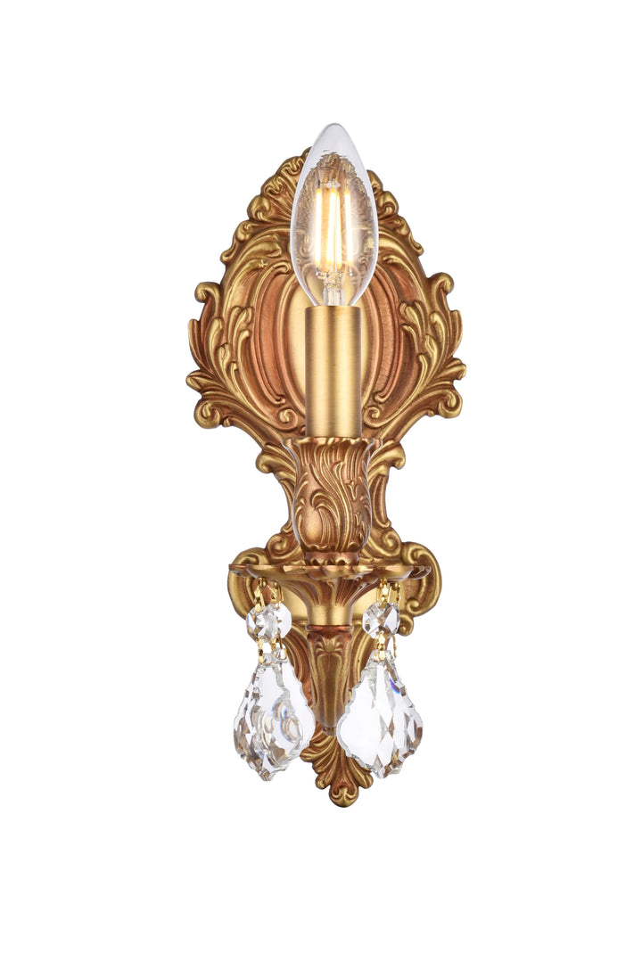 Monarch Crystal Wall Sconce by Elegant - view 4