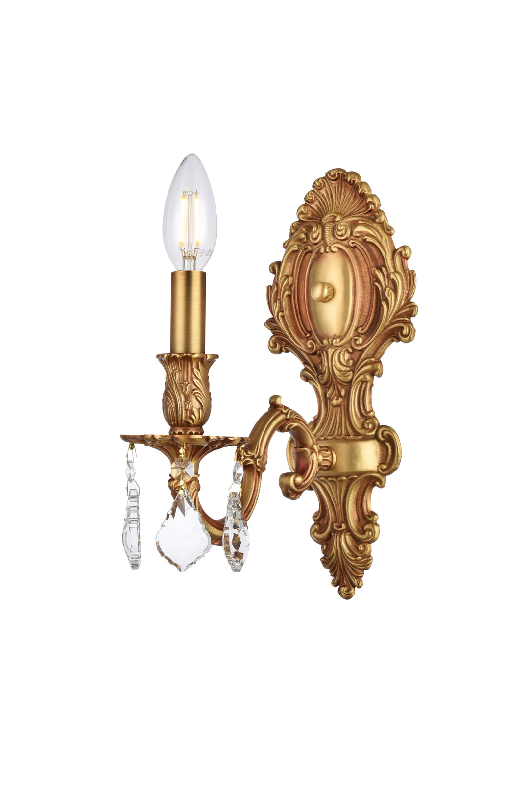 Monarch Crystal Wall Sconce by Elegant - view 6