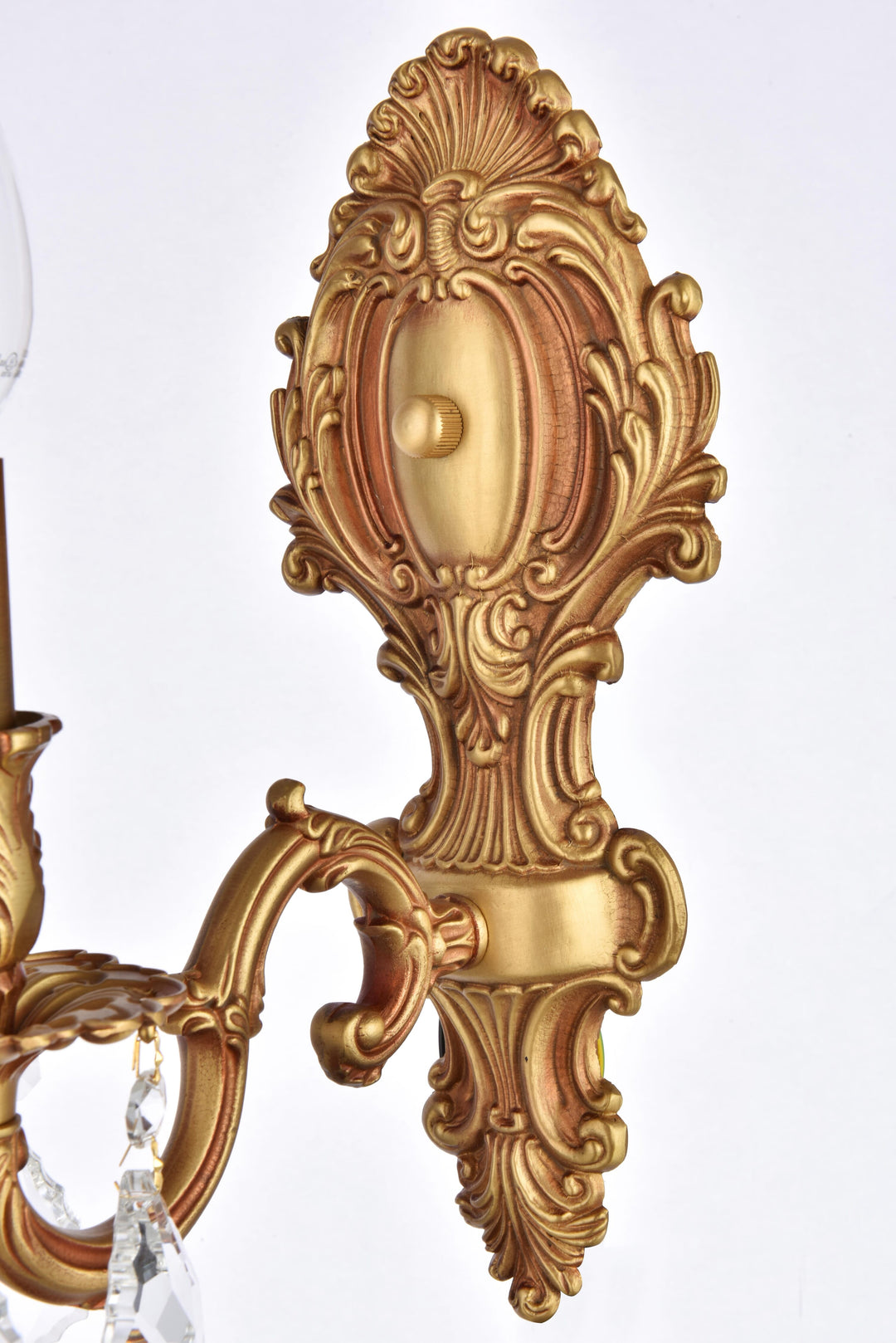 Monarch Crystal Wall Sconce by Elegant - view 9