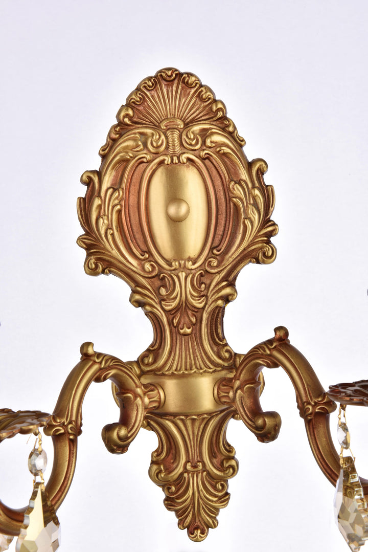 Monarch Crystal Wall Sconce (9602) by Elegant - view 16