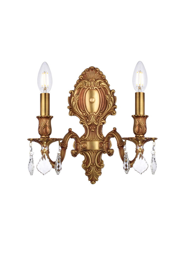 Monarch Crystal Wall Sconce (9602) by Elegant - view 3
