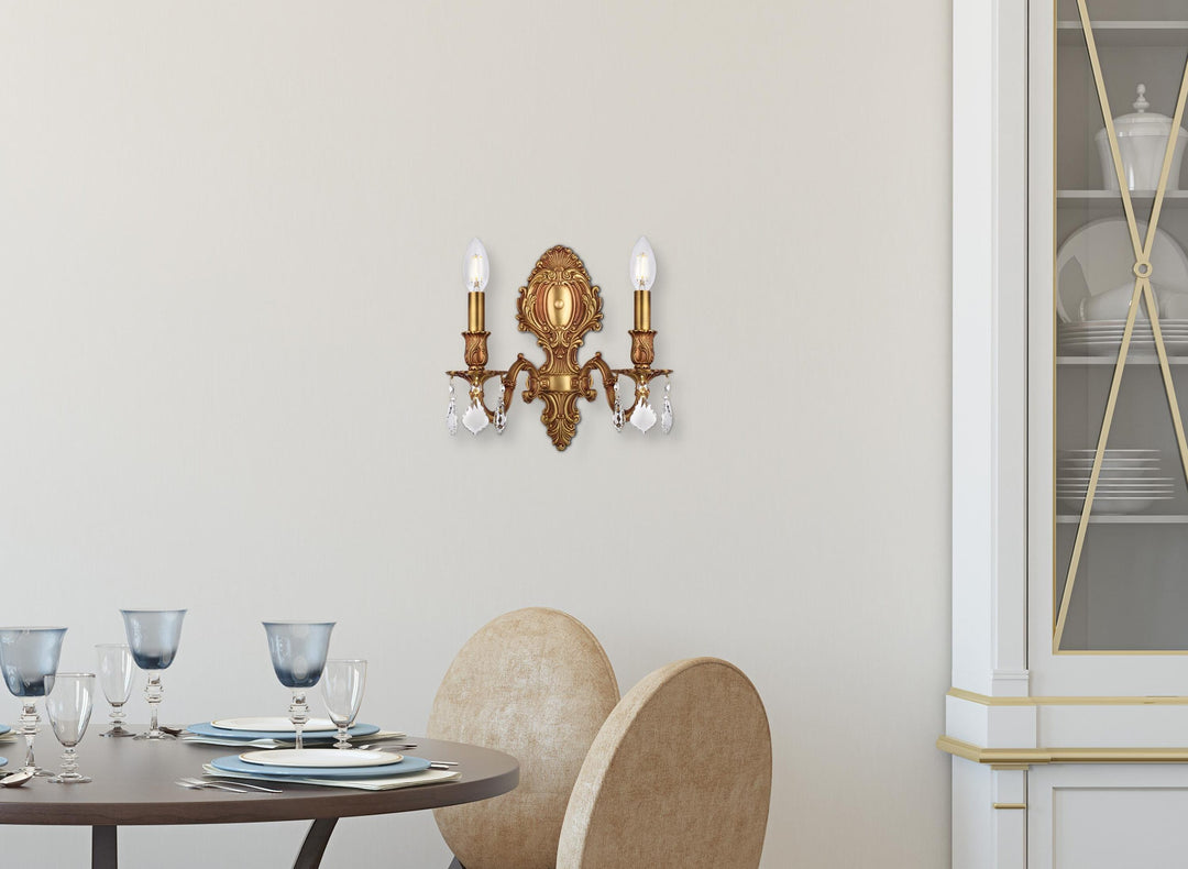 Monarch Crystal Wall Sconce (9602) by Elegant - view 9