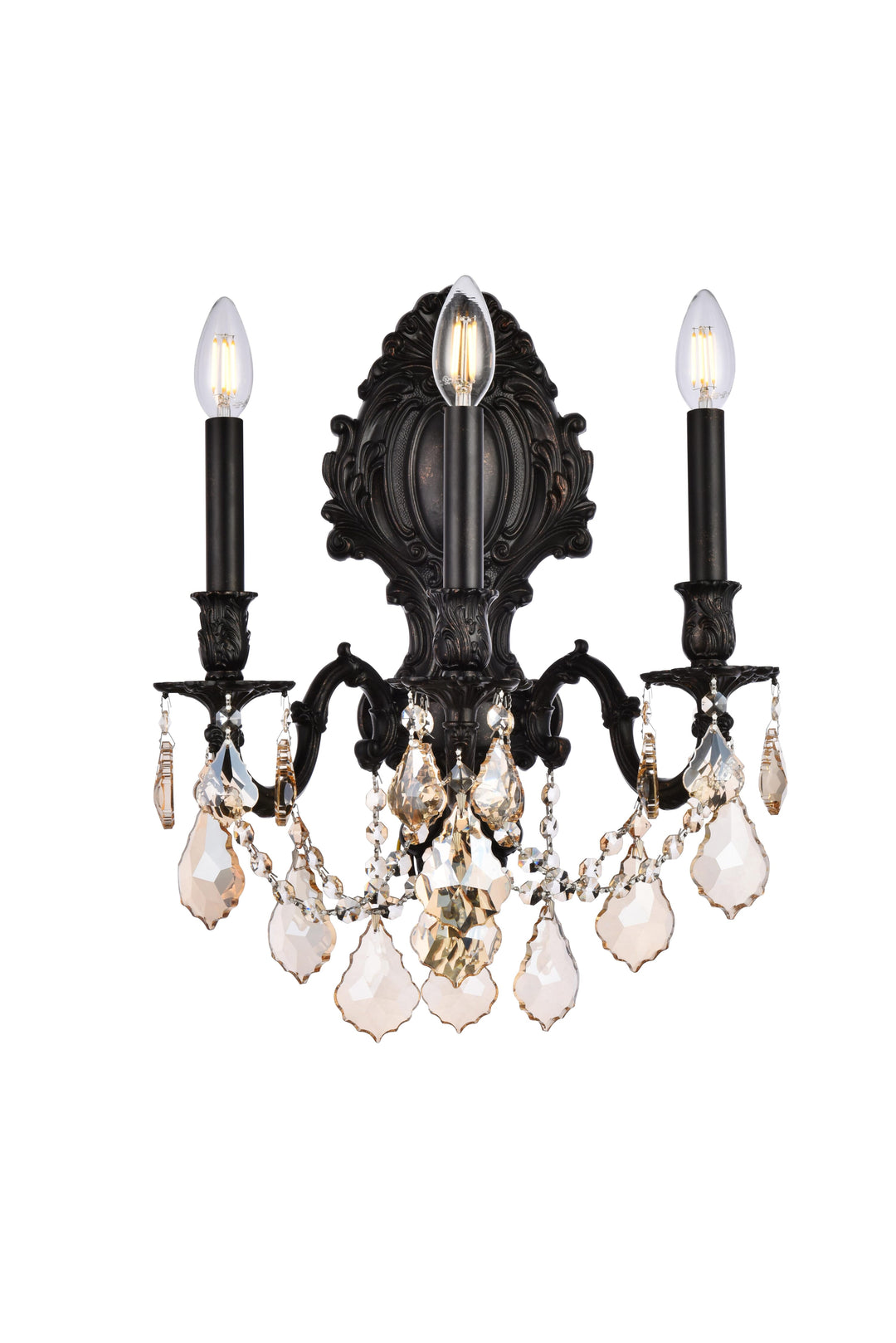 Monarch Crystal Wall Sconce (9603) by Elegant - view 12