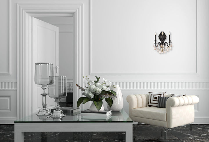 Monarch Crystal Wall Sconce (9603) by Elegant - view 13