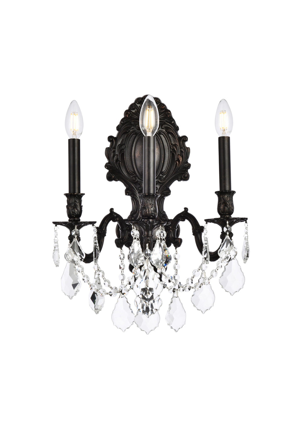Monarch Crystal Wall Sconce (9603) by Elegant - view 2
