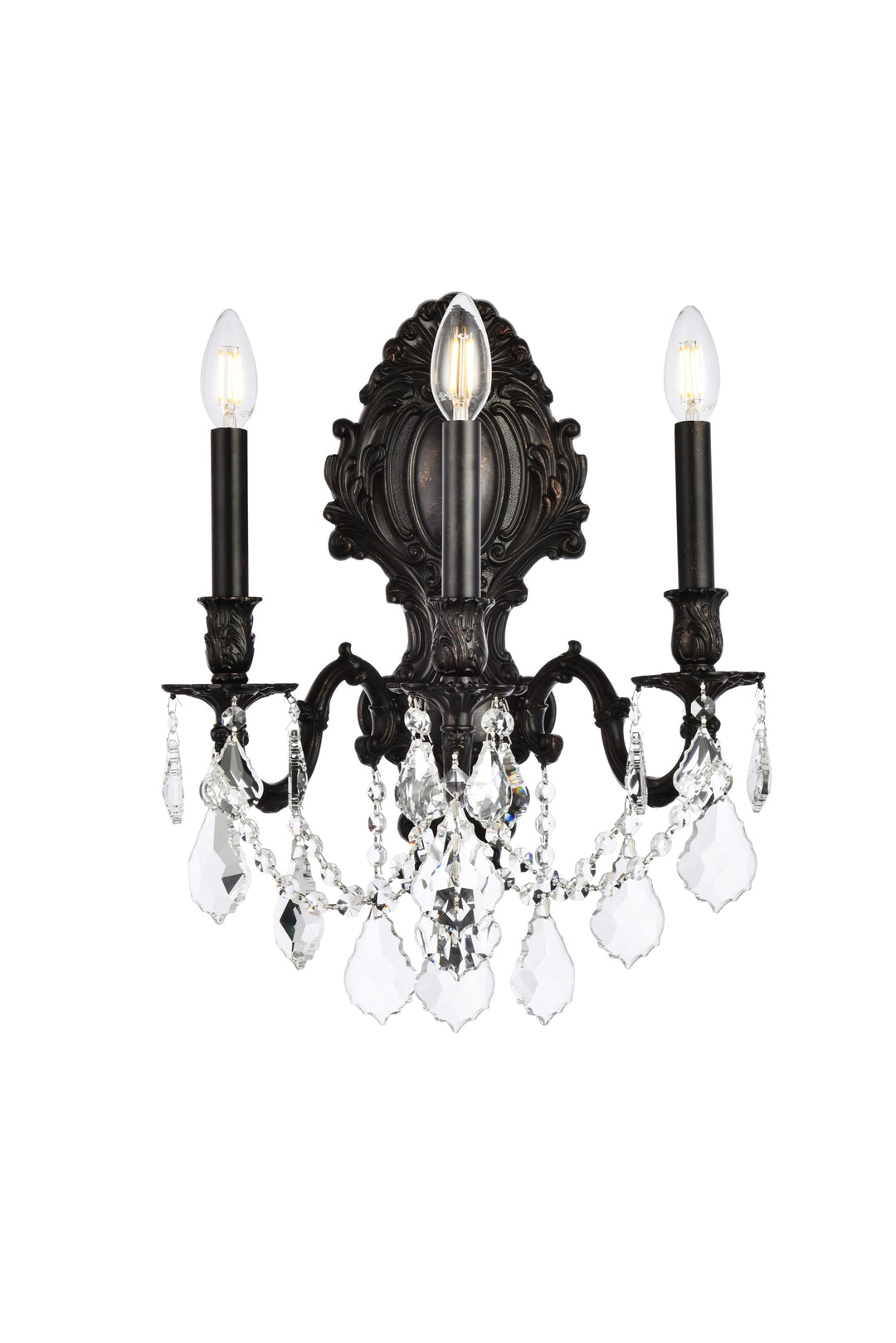 Monarch Crystal Wall Sconce (9603) by Elegant - view 2