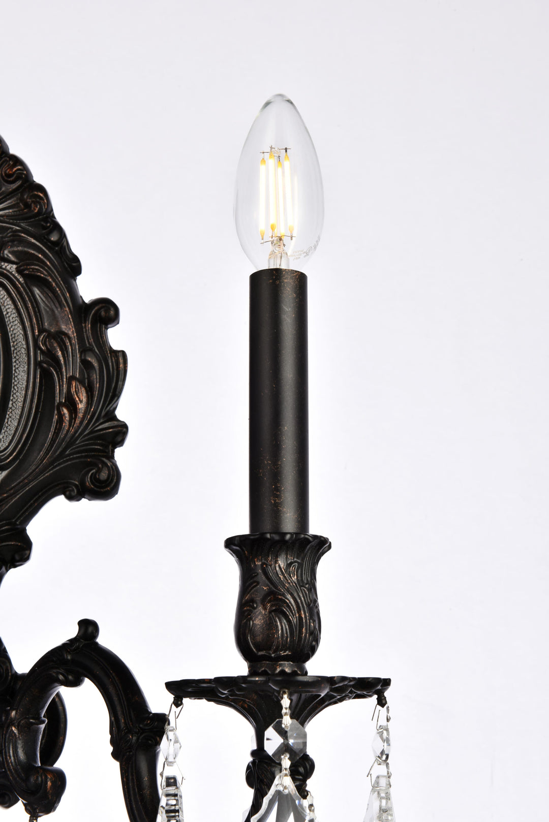 Monarch Crystal Wall Sconce (9603) by Elegant - view 5