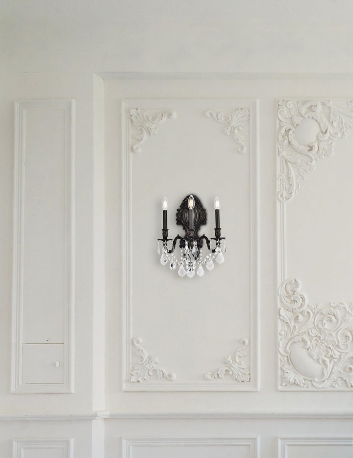 Monarch Crystal Wall Sconce (9603) by Elegant - view 9