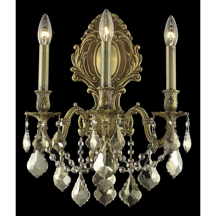 Monarch Crystal Wall Sconce (9603) in French Gold by Elegant