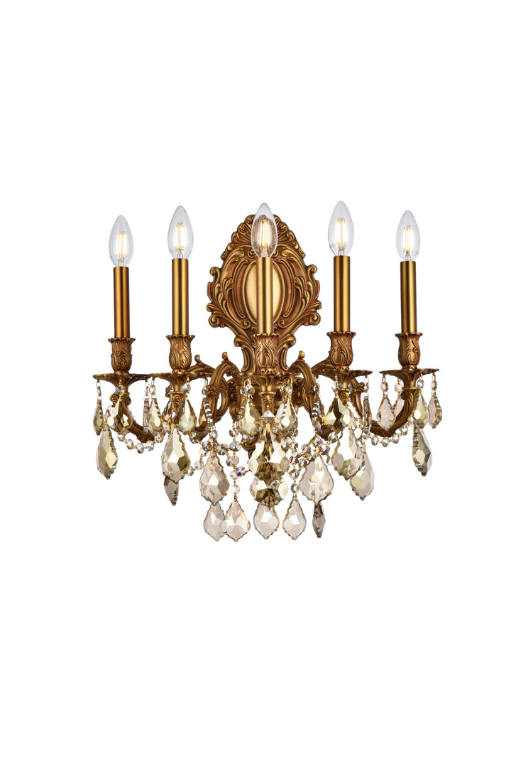 Monarch Crystal Wall Sconce (9605) by Elegant - view 12