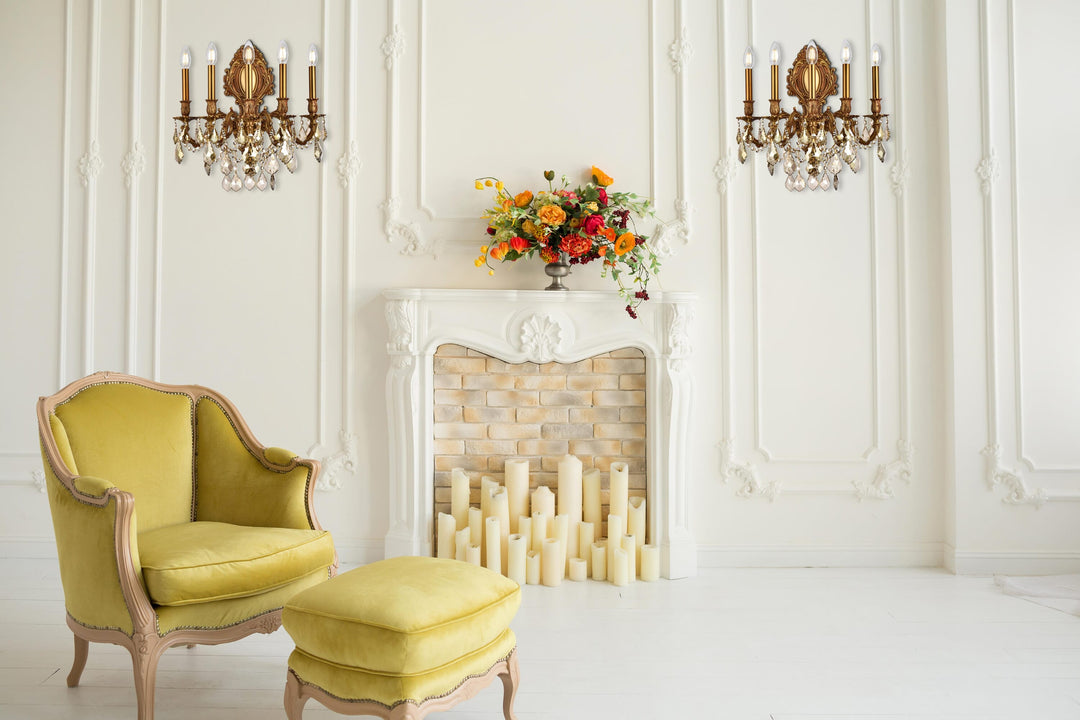 Monarch Crystal Wall Sconce (9605) by Elegant - view 13