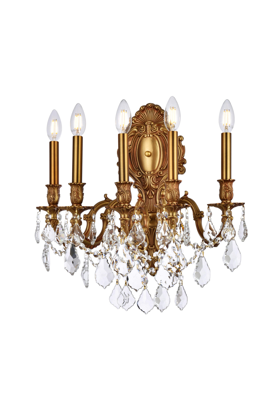 Monarch Crystal Wall Sconce (9605) by Elegant - view 5