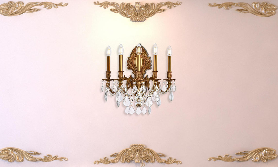Monarch Crystal Wall Sconce (9605) by Elegant - view 10