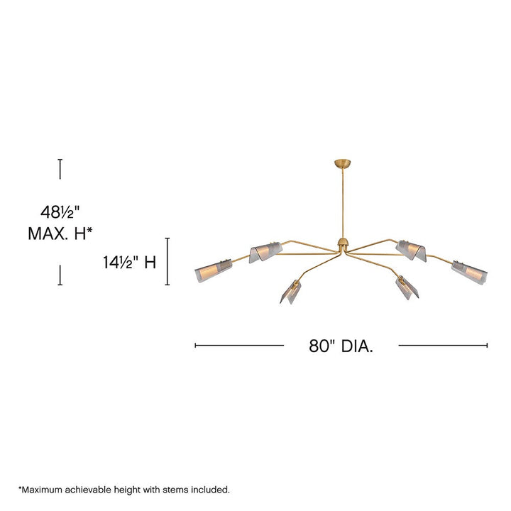 Altman Extra Large Low Profile Chandelier