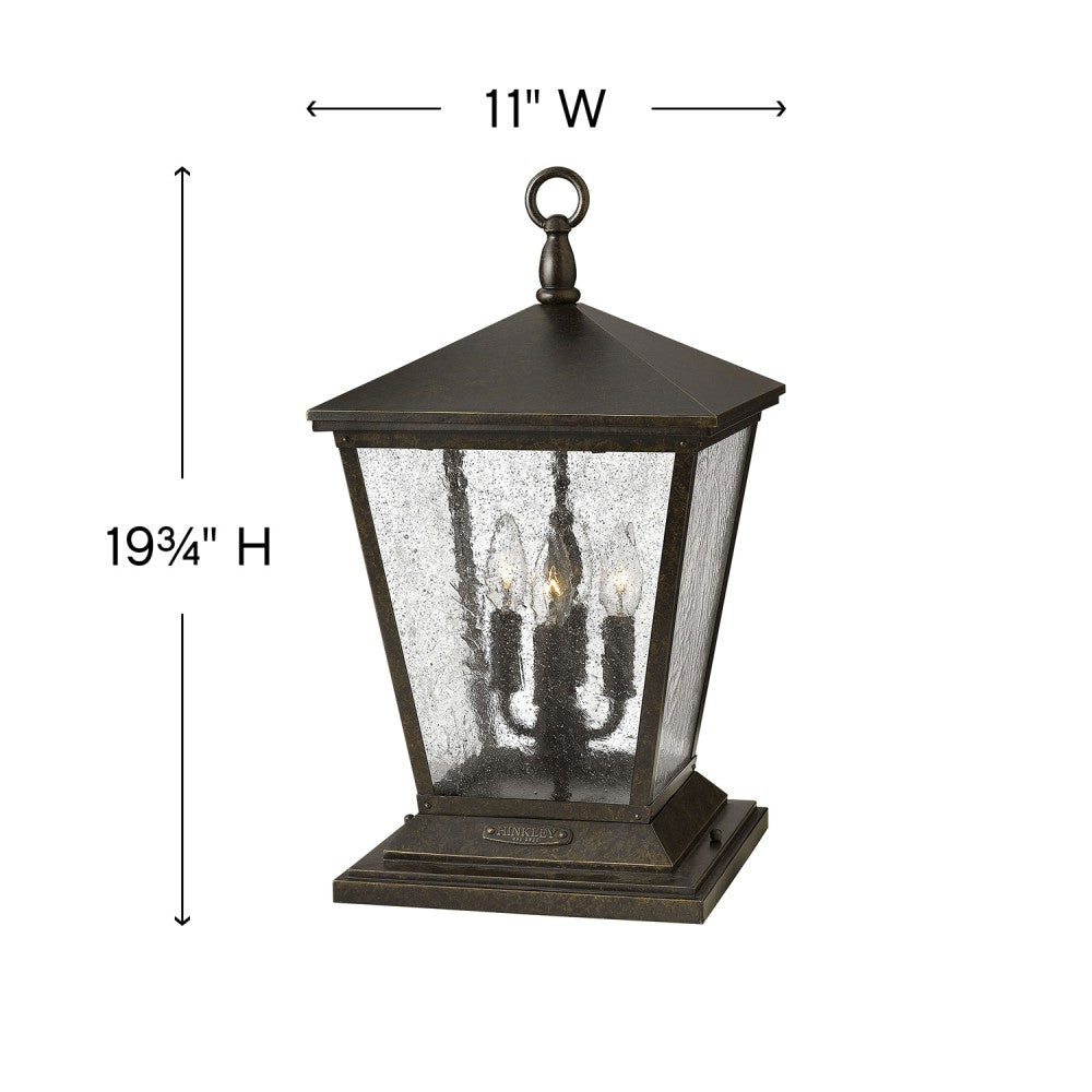 Trellis Medium Pier Mount Lantern