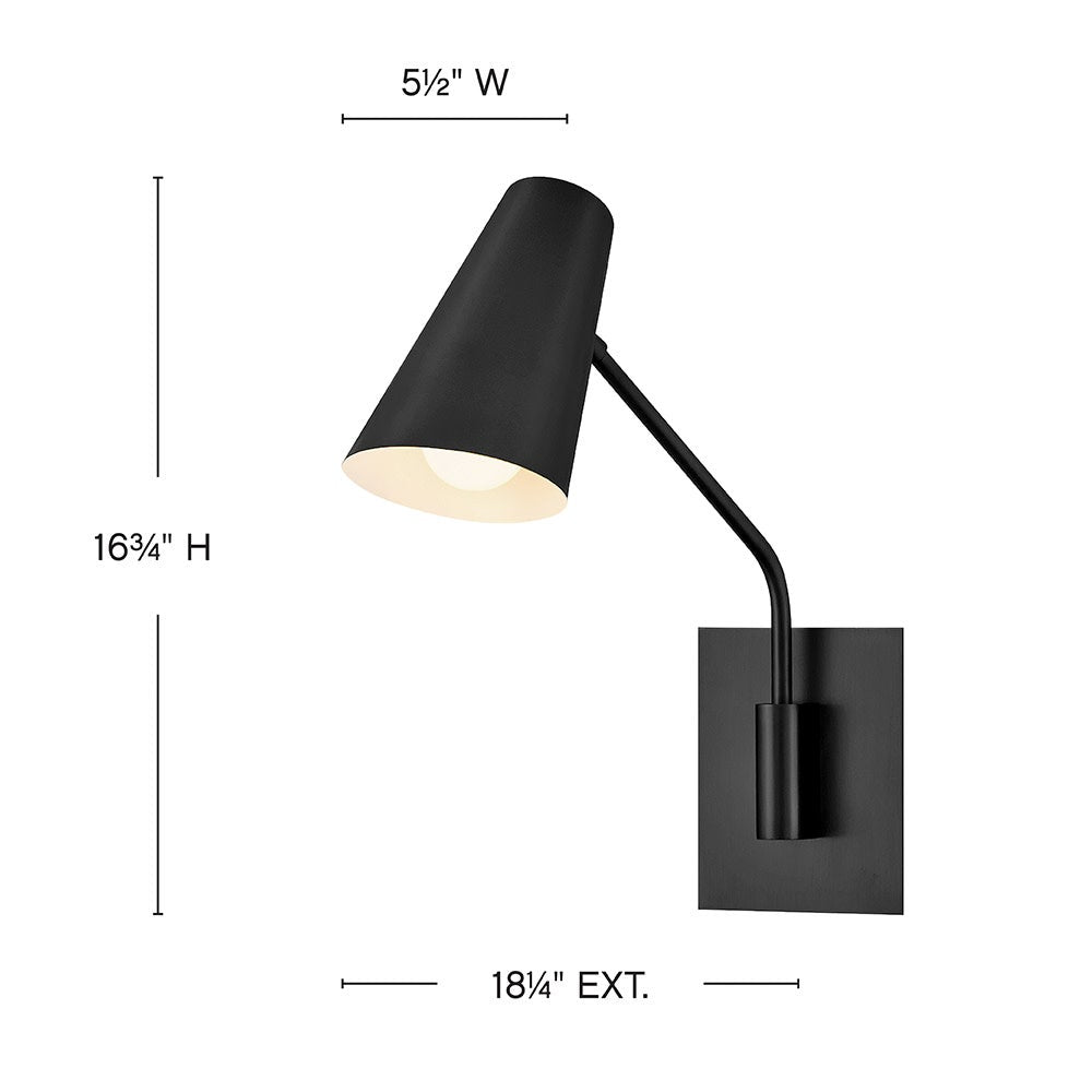 Bray Medium Swing Arm Single Light Sconce