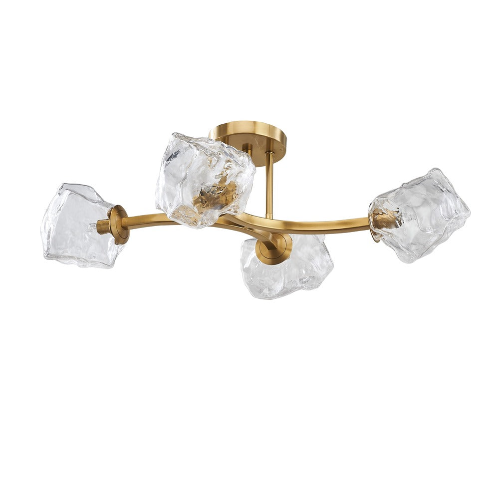Carson 4-Light Semi-Flush Mount in Gold by Avista