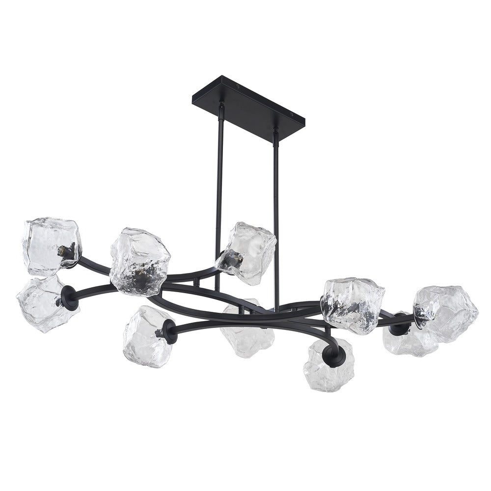 Carson 10-Light Chandelier in Black by Avista