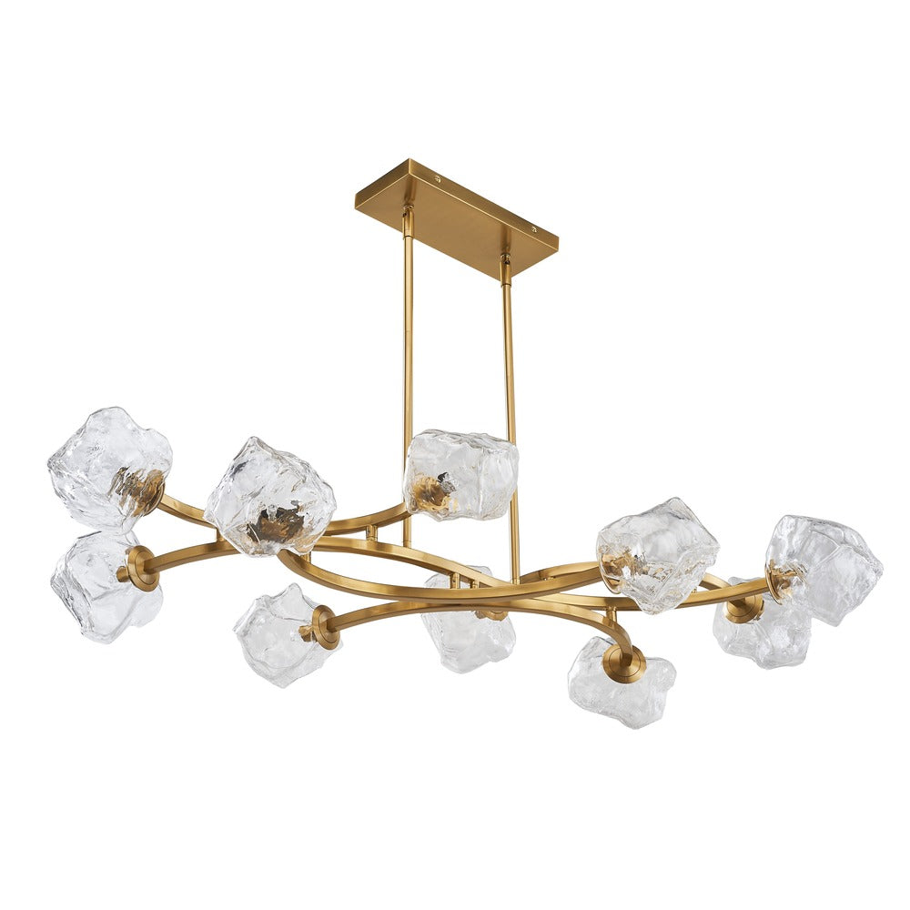 Carson 10-Light Chandelier in Gold by Avista