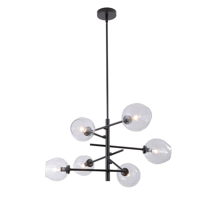 Hillcrest 6-Light Chandelier in Matte Black by Avista