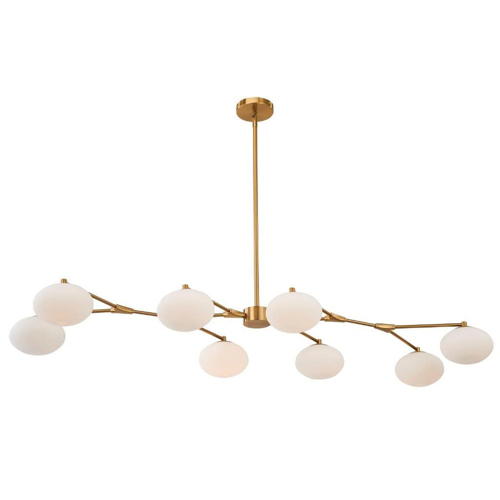 Spencer LED 8-Light Chandelier in Gold by Avista