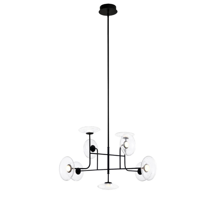 Helix LED Chandelier in Black by Avista