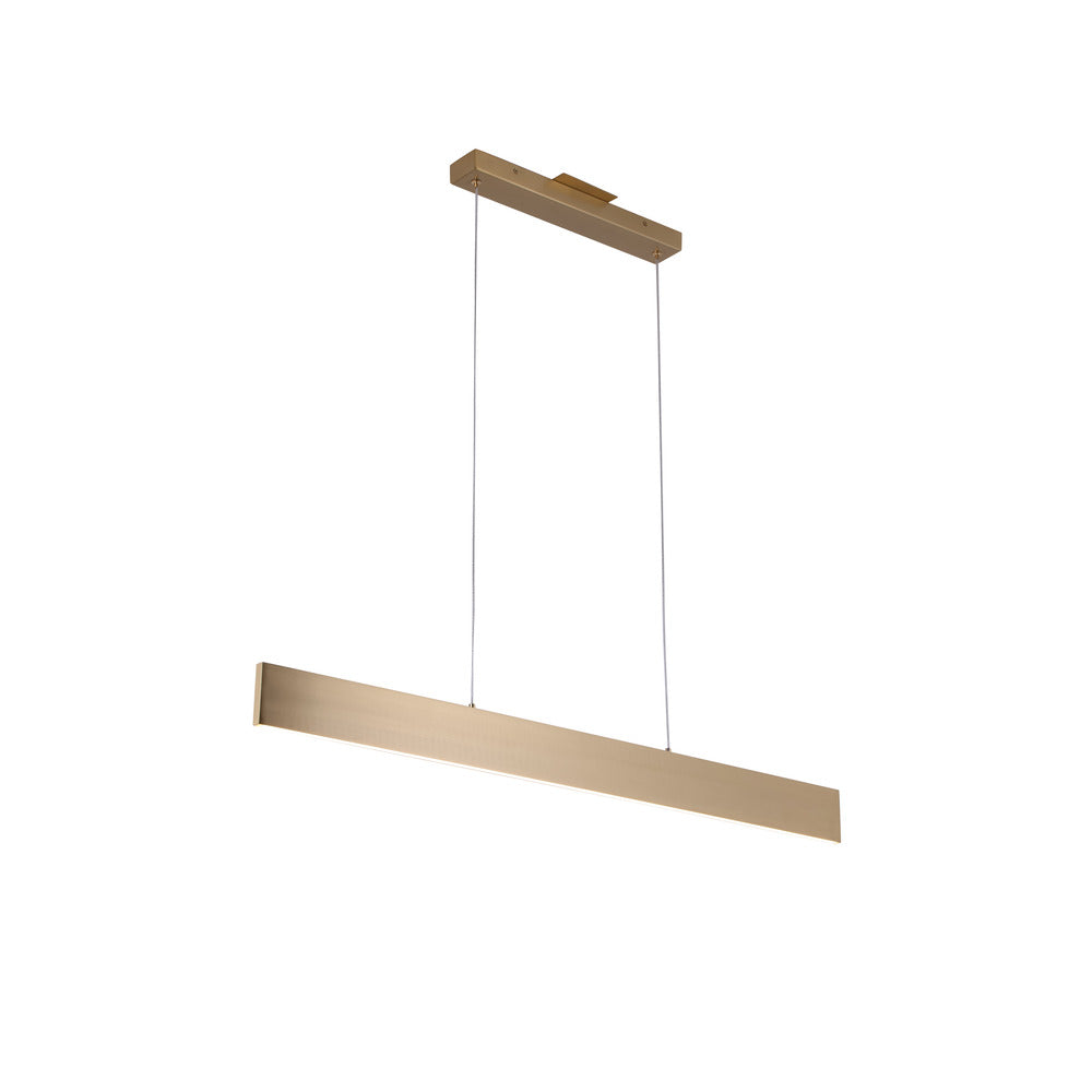 Zola LED Pendant in Brushed Brass by Avista