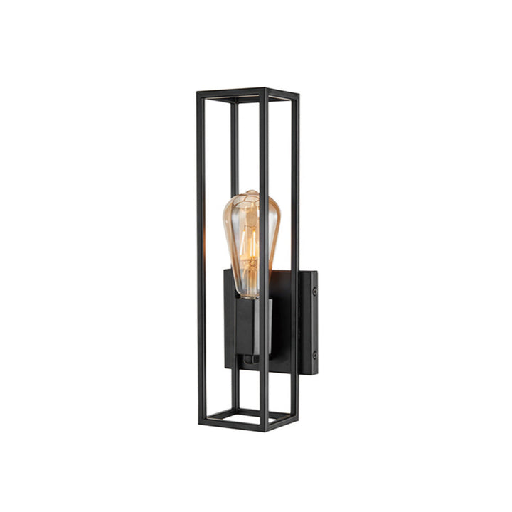 Ridge Wall Sconce in Black by Avista
