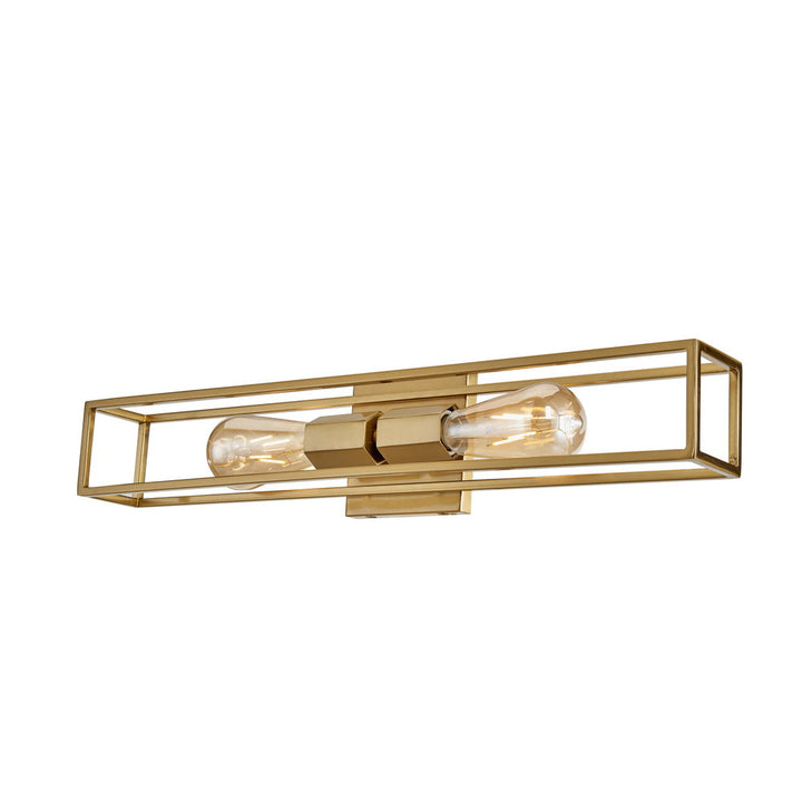 Ridge Vanity Light in Antique Brass by Avista