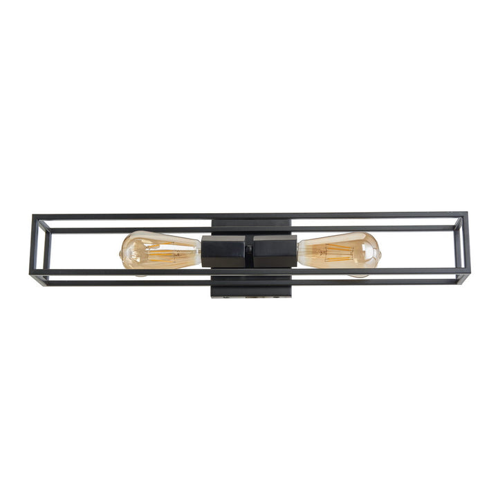 Ridge Vanity Light in Black by Avista