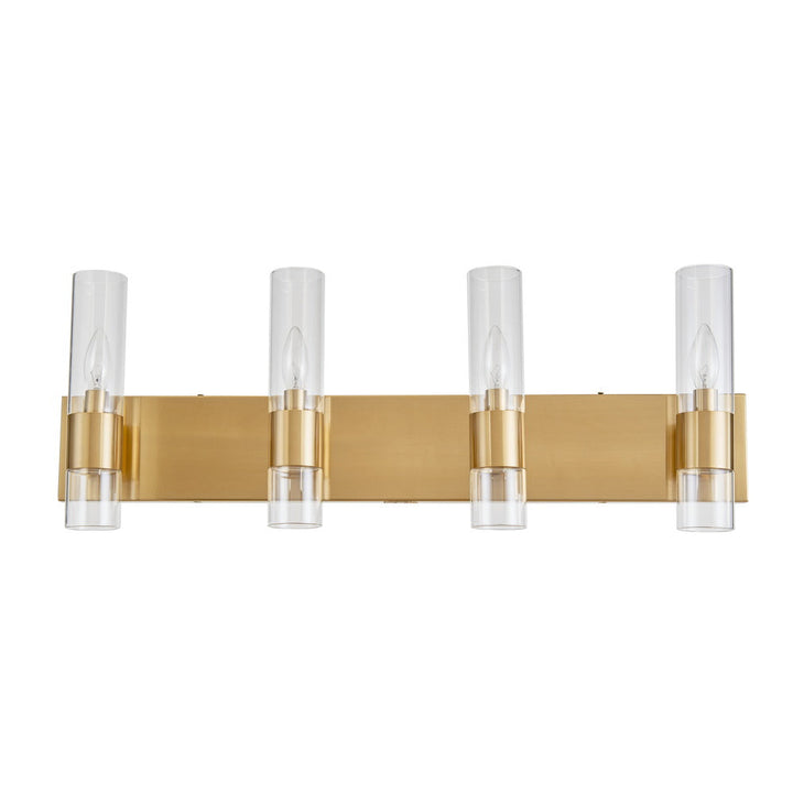 Core Vanity Light in Aged Brass by Avista