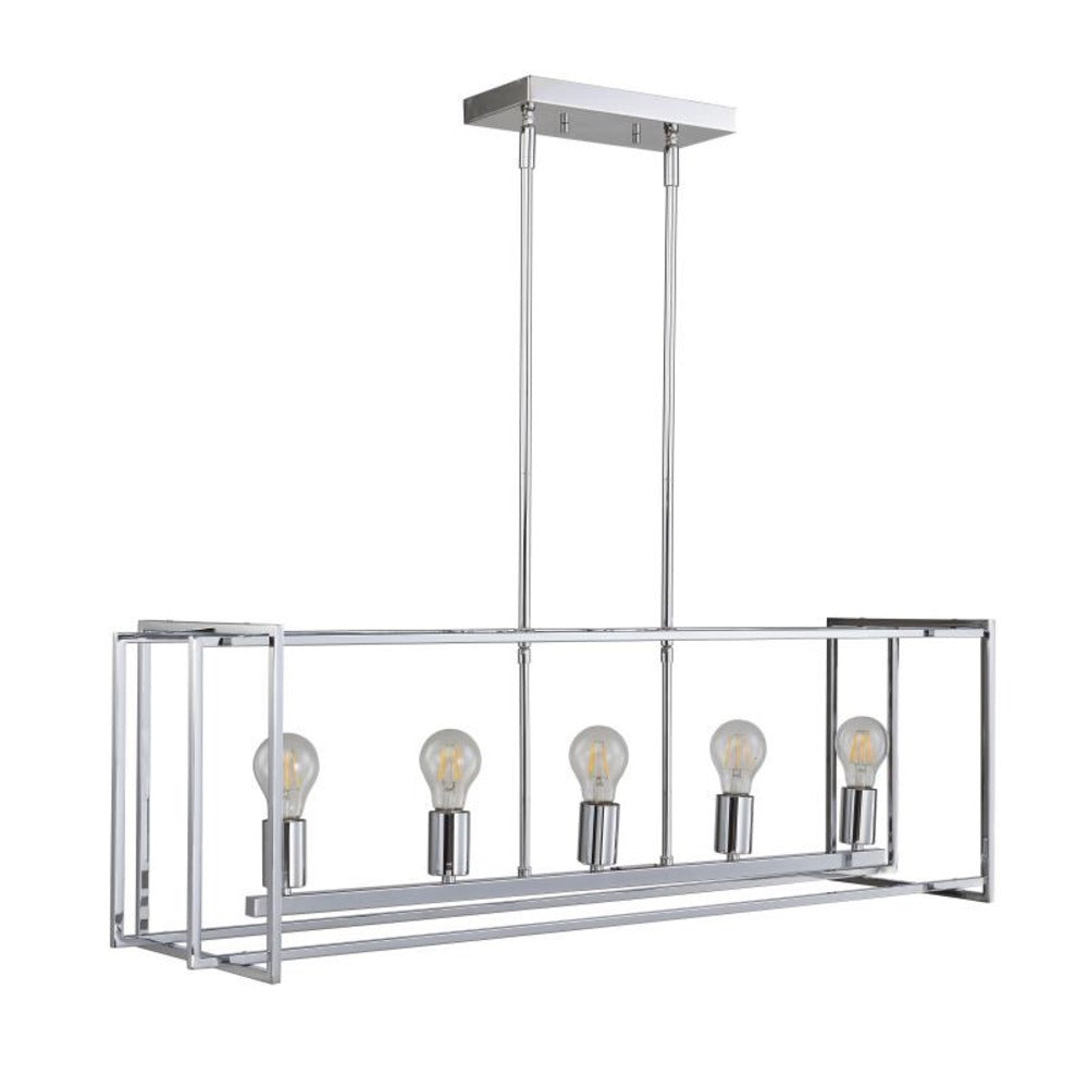 Korson 5-Light Linear Pendant in Chrome by Avista