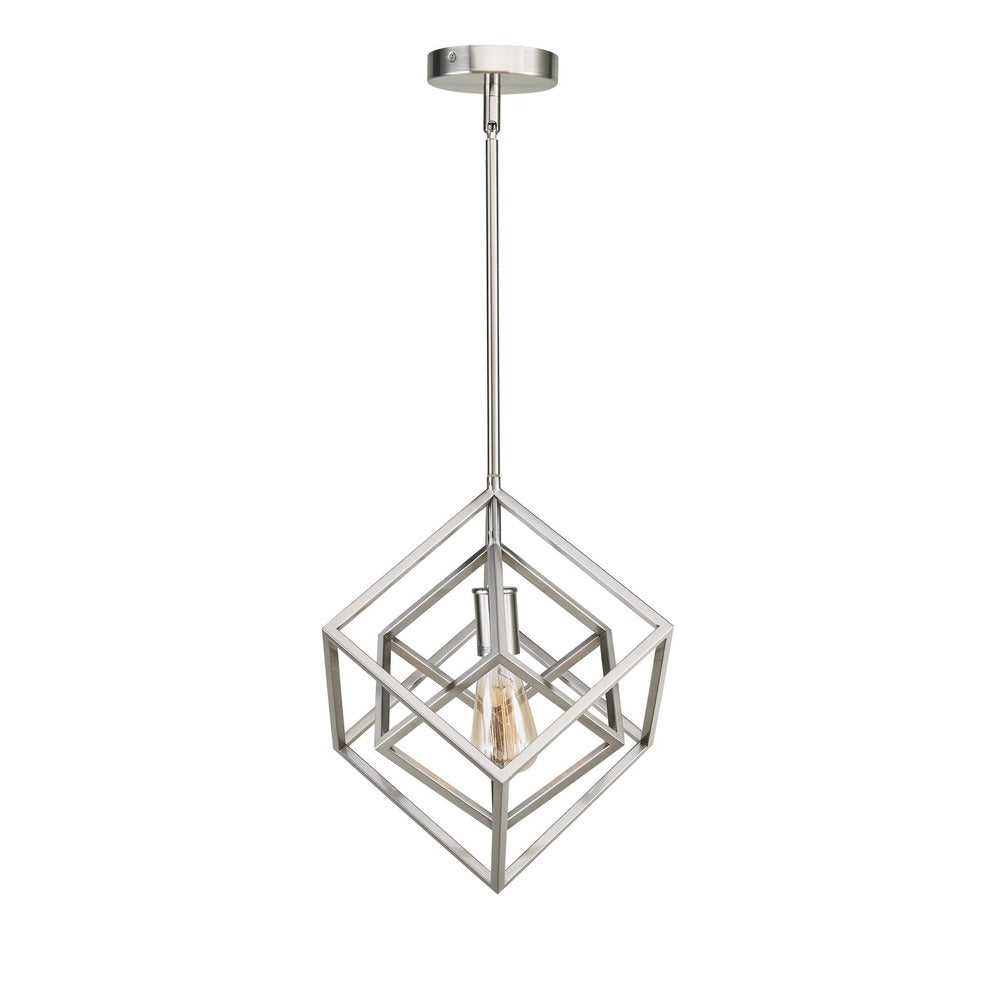 Geometric Pendant in Brushed Nickel by Avista