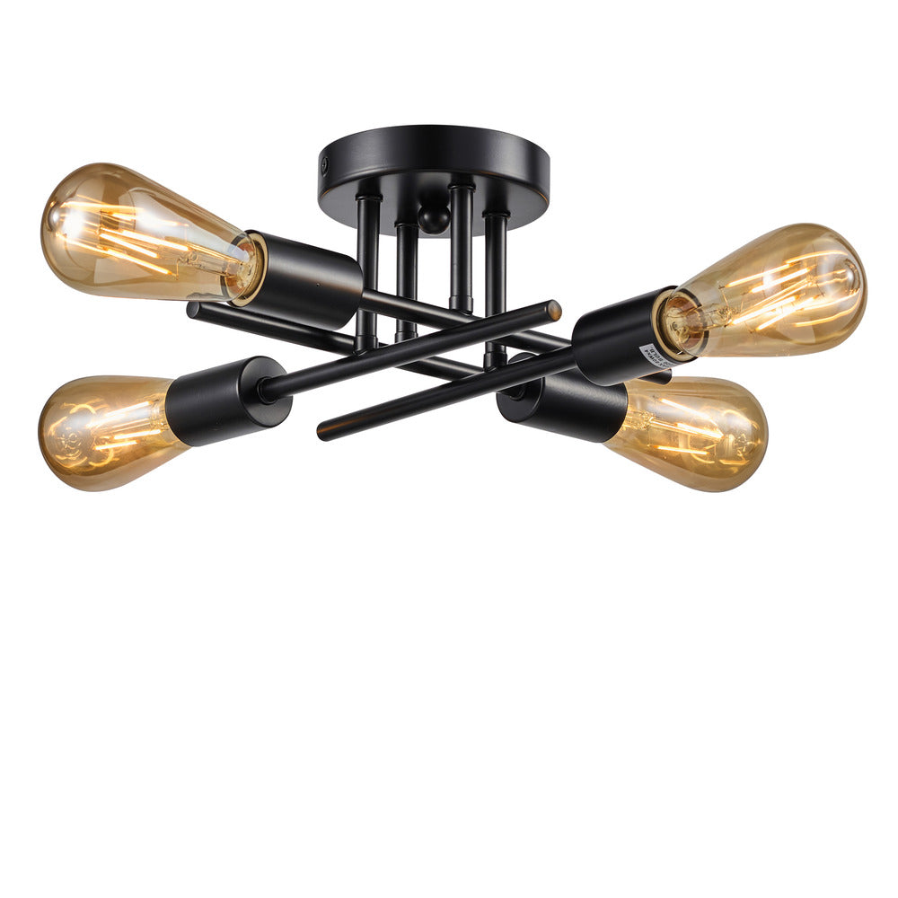 Essex Semi-Flush Mount in Black by Avista
