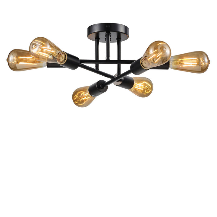 Essex Semi-Flush Mount in Black by Avista