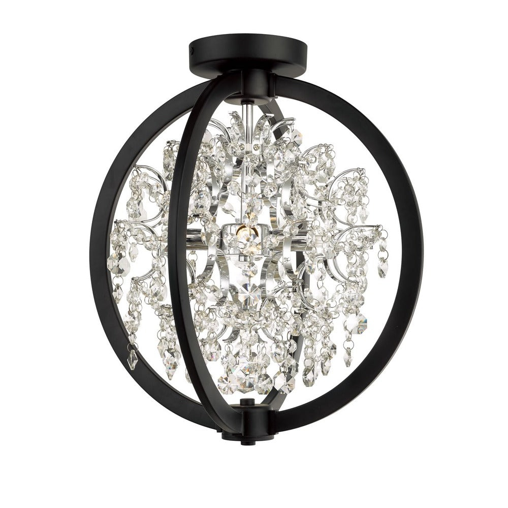 Belair 4-Light Semi-Flush Mount in Black by Avista