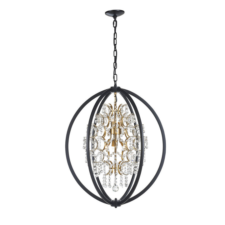 Belair Chandelier in Black/Gold by Avista