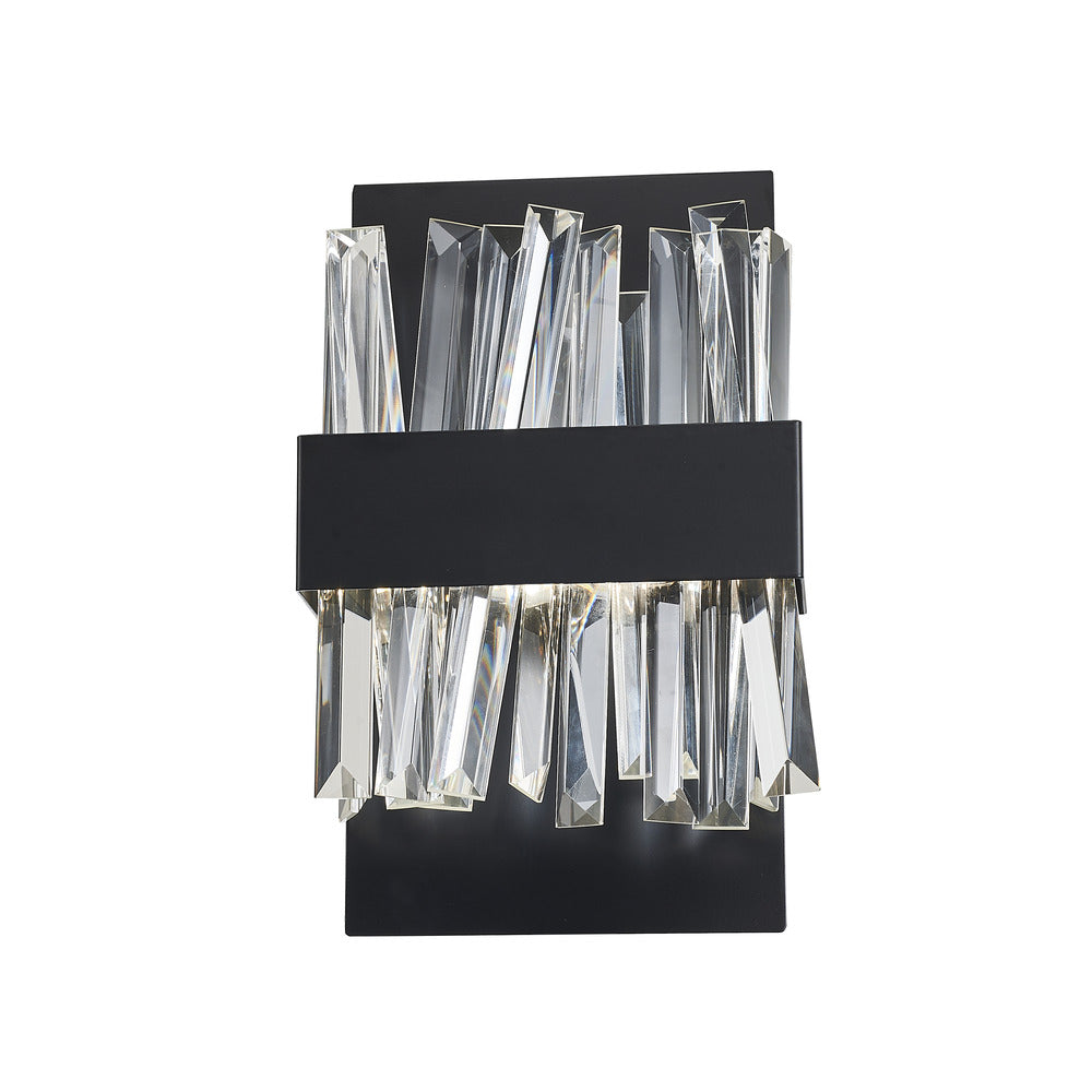Geo LED Wall Sconce in Black by Avista