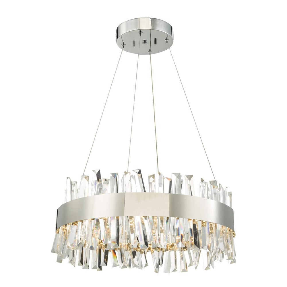 Geo LED Chandelier in Chrome by Avista