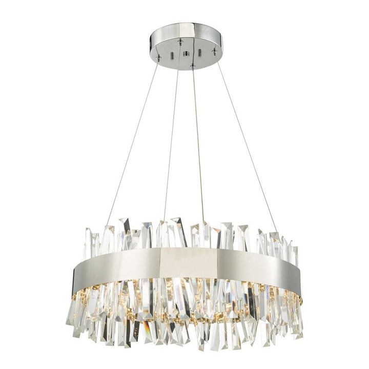 Geo LED Chandelier in Chrome by Avista