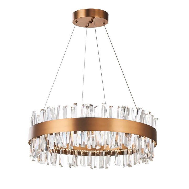 Geo LED Chandelier in Antique Brass by Avista