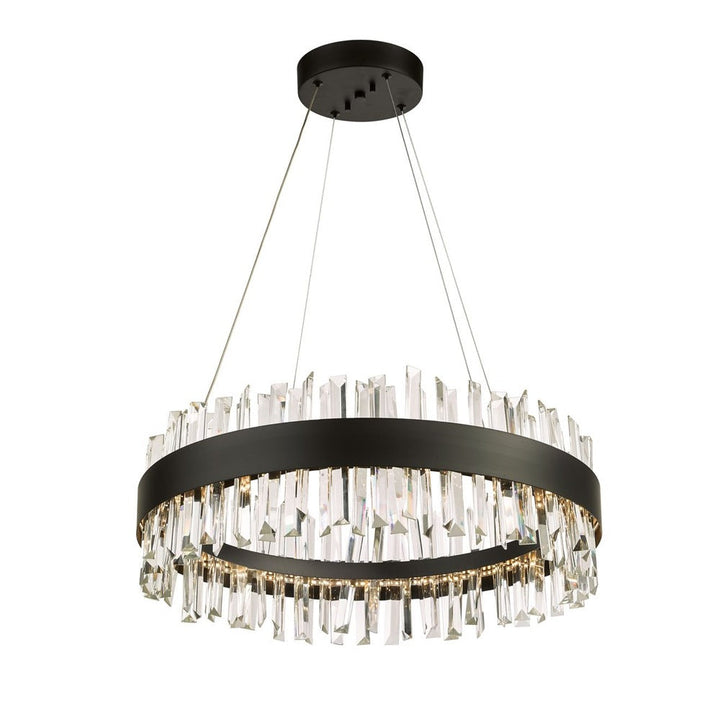 Geo LED Chandelier in Black by Avista