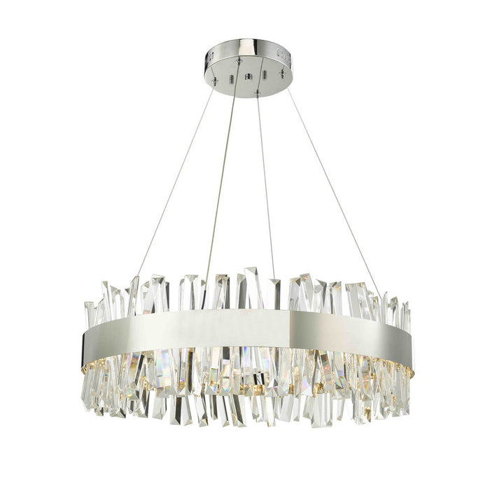 Geo LED Chandelier in Chrome by Avista