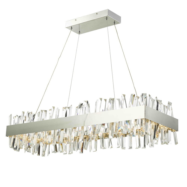 Geo LED Chandelier in Chrome by Avista