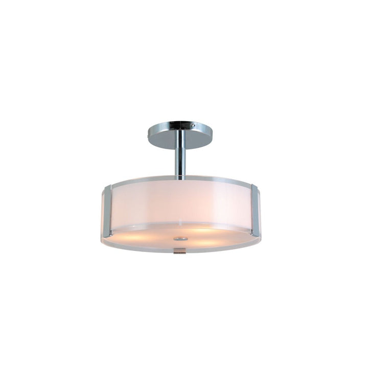 Urban 3-Light Semi-Flush Mount in Brushed Nickel by Avista